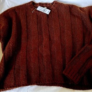 Chocolate Brown cropped sweater- PACSUN brand new; size MEDIUM